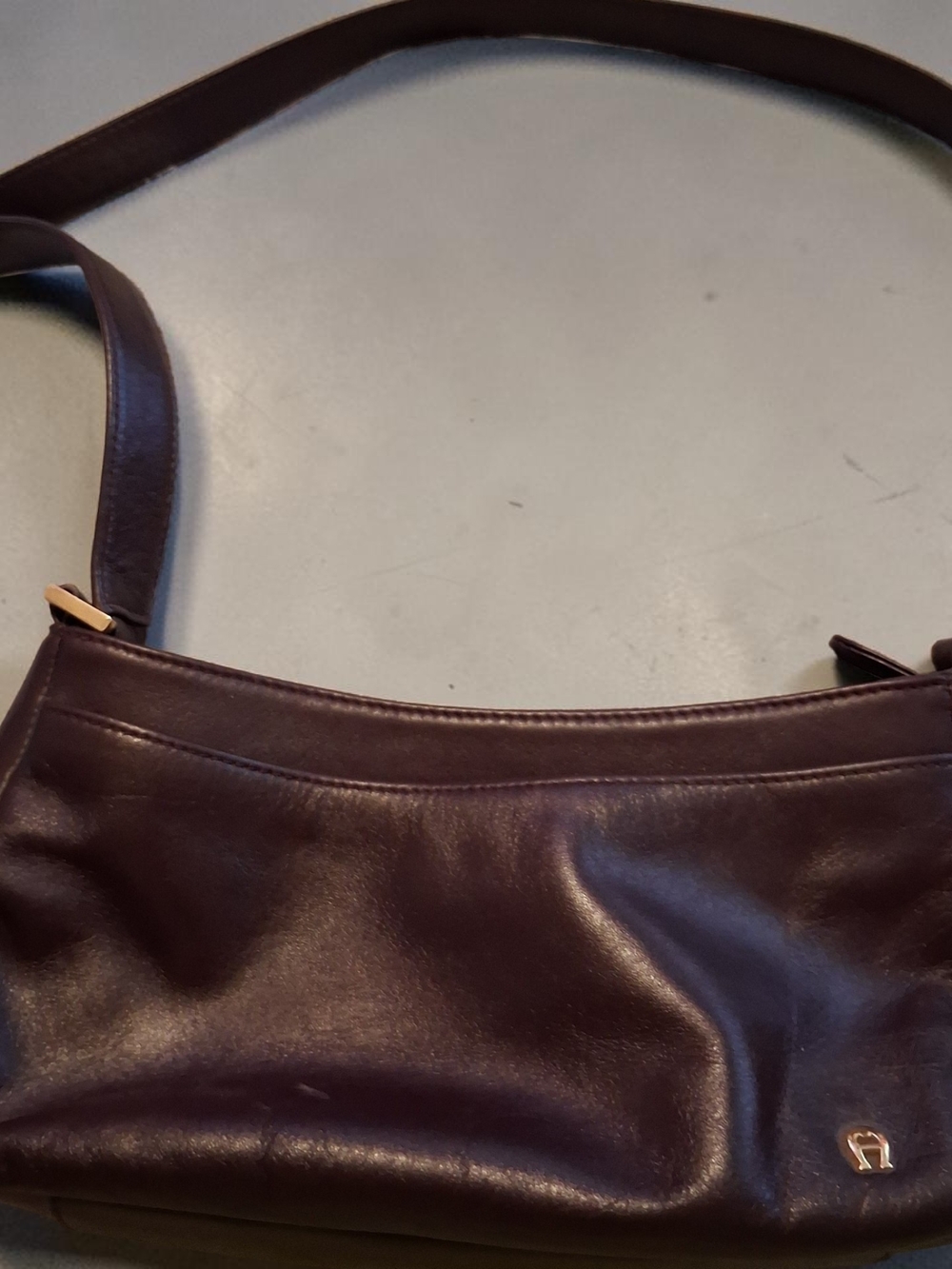 Vintage Etienne Aigner Oxblood Leather Shoulder Bag